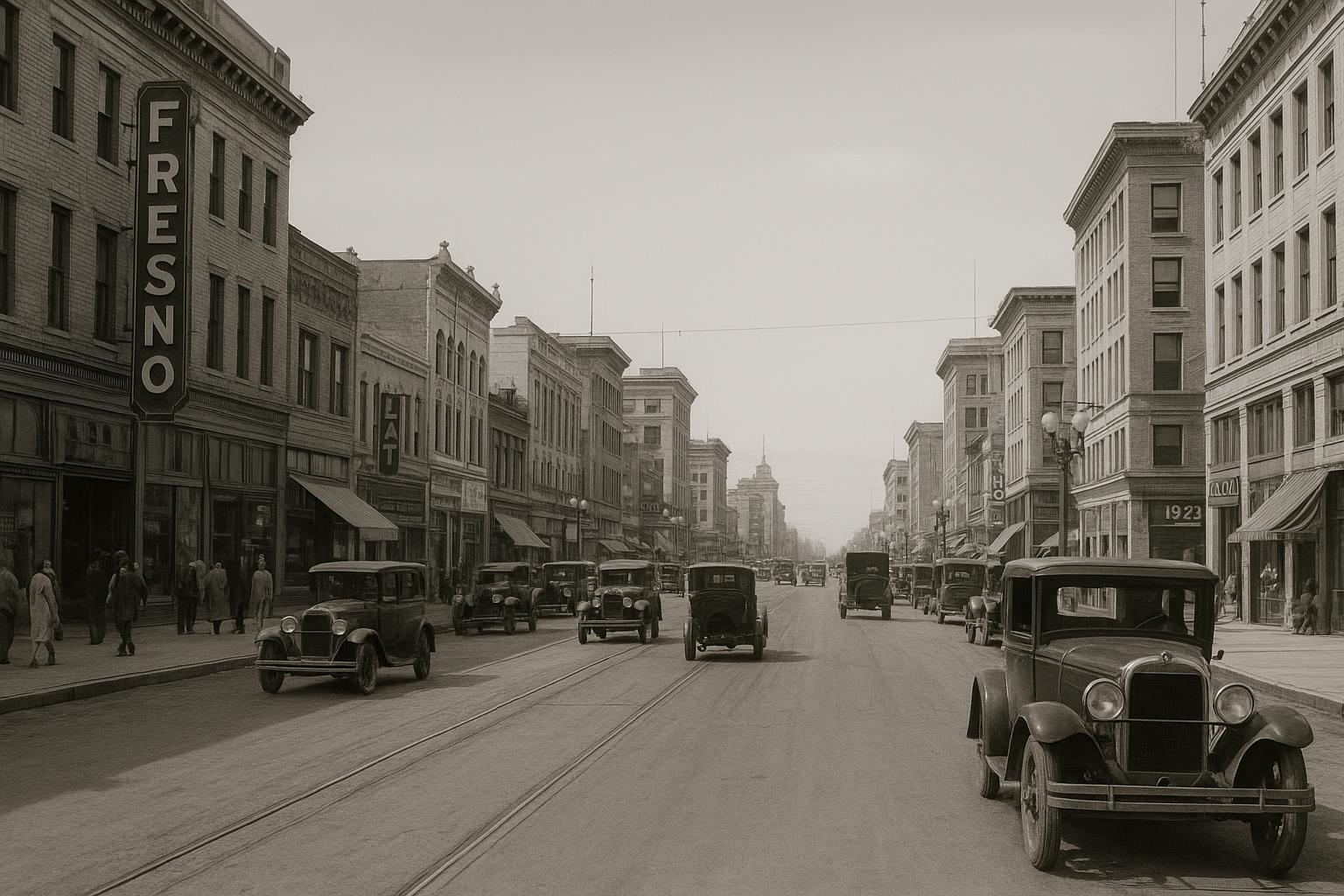 old fresno pictures 1920s street scenes