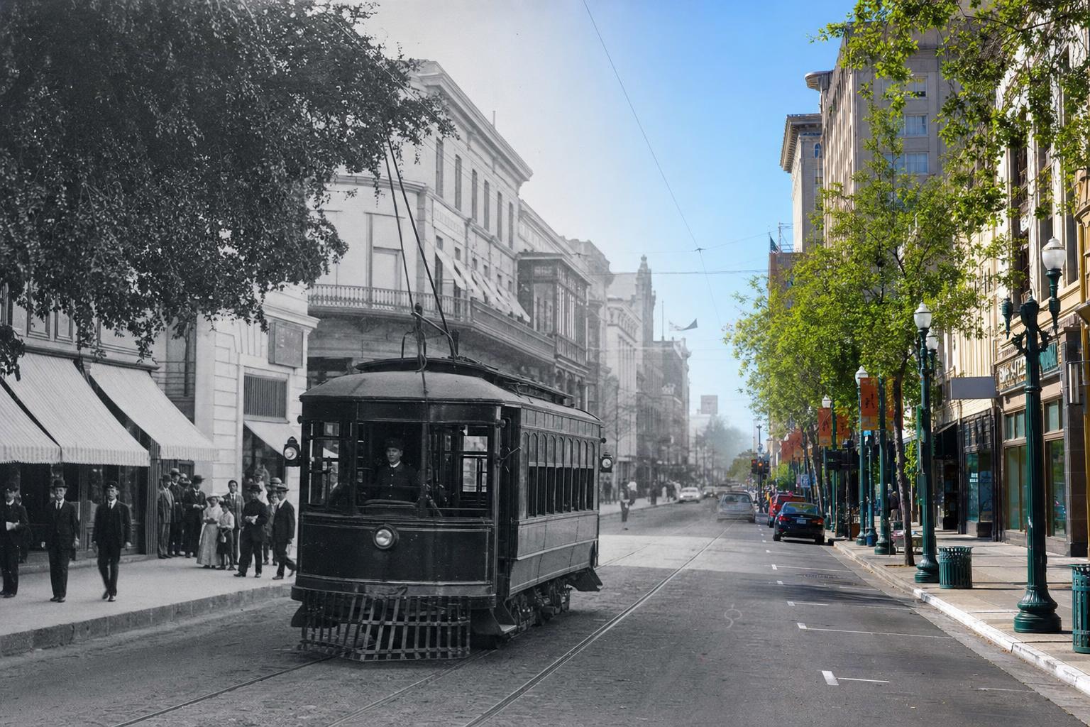 Fresno Streetcar History Illuminates Downtown Echoes